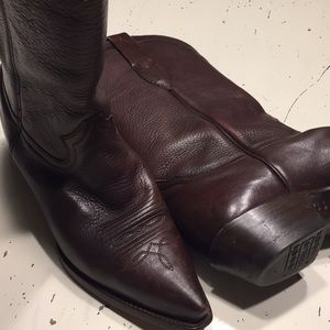 Corral brown padded calf cowboy boots 8M